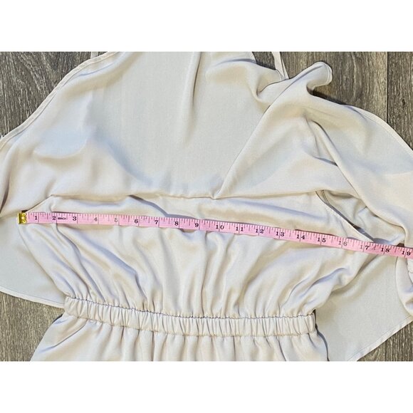 Show Me Your Mumu Caitlin Ruffle Maxi Dress OATMEAL Color Size Medium - Picture 11 of 13